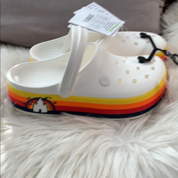 Disney X Crocs Crocband Retro RainbowPlatform Clog ☝️ Left - Picture 3 of 6